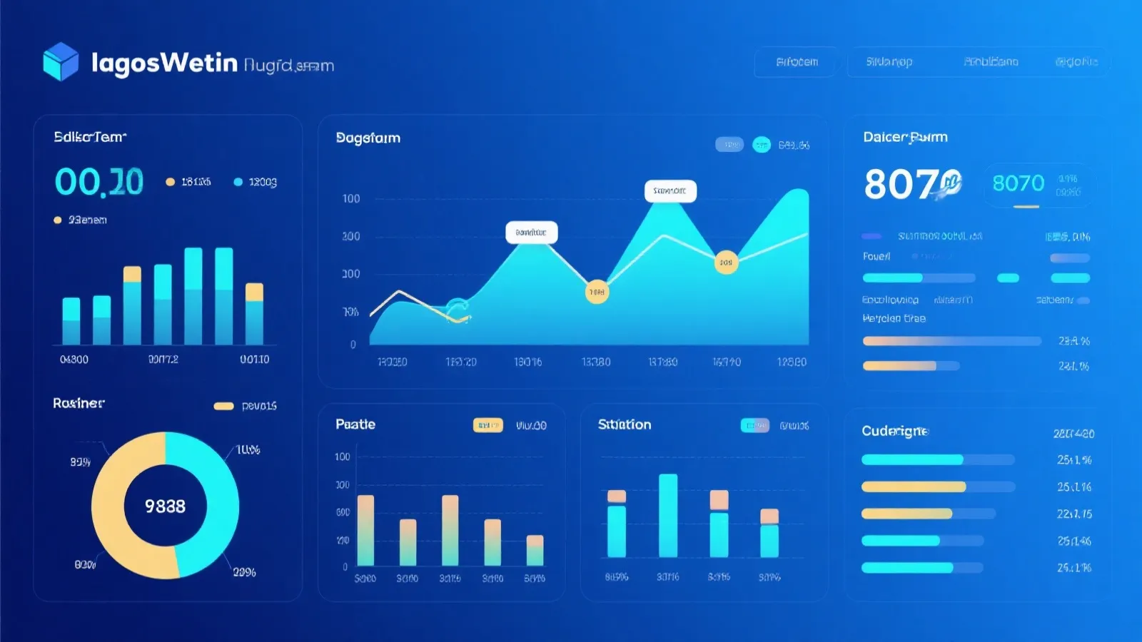 数据看板示意图